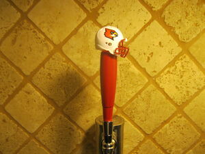 NCAA Louisville Cardinals Tap Handle NCAA Football Beer Keg Red Wood